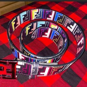 Black Fendi Belt Size 36